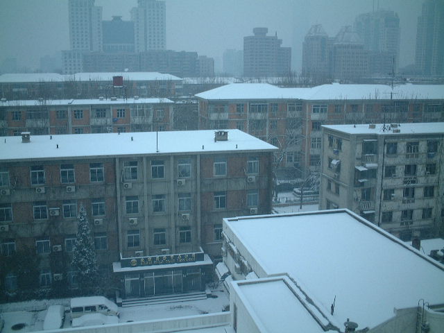 北京朝の景色